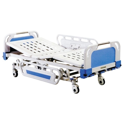 ZC-A03 plastic steel bed head and manual three function integral lifting nursing bed